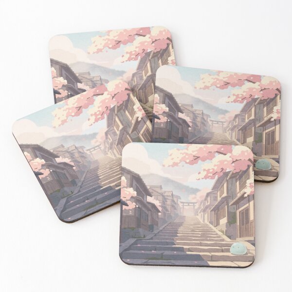 Item preview, Spring Morning on the Cherry Blossom Stairs designed and sold by The Jellygaze.