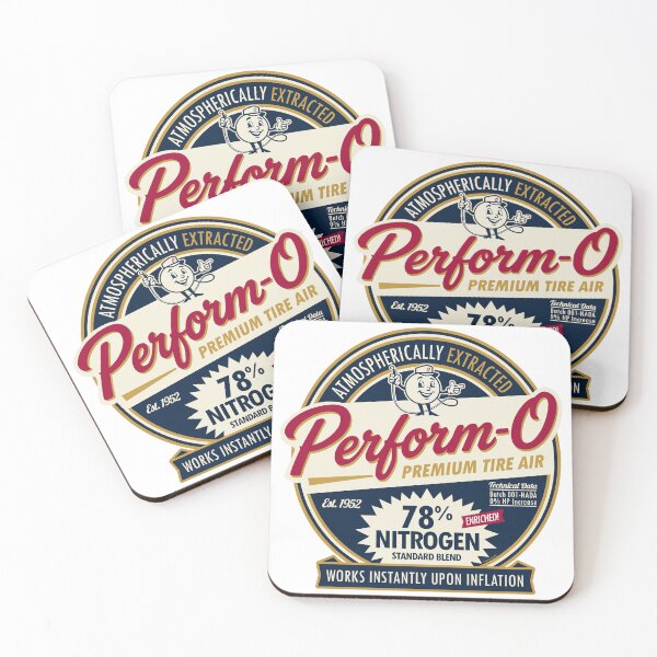 Item preview, Perform-O Premium Tire Air - Satirical Vintage 1950s Gas Station Mascot designed and sold by Automotive Art by Greg.