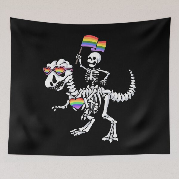 Item preview, Pride-O-Saurus Skeleton Riding T-Rex designed and sold by bongsentrang.
