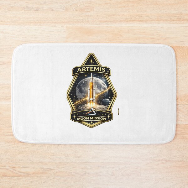 Item preview, Artemis Moon Mission Rocket Launch Space Patch designed and sold by Artbysarmina.