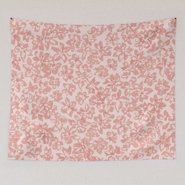 Item preview, Cotton Candy Pink Floral Design Pattern designed and sold by burbankdesigns.