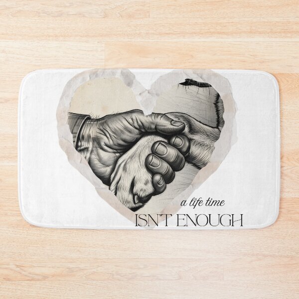 Item preview, Human Hand Holding Dog Paw Heart Illustration designed and sold by InfinitePawBond.