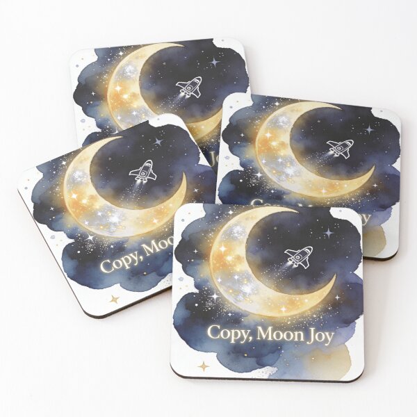 Item preview, Copy of Copy Moon Joy T-Shirt | Artemis II Watercolor Moon Art | Space Lover Celestial Gift designed and sold by Panom Suavichien.