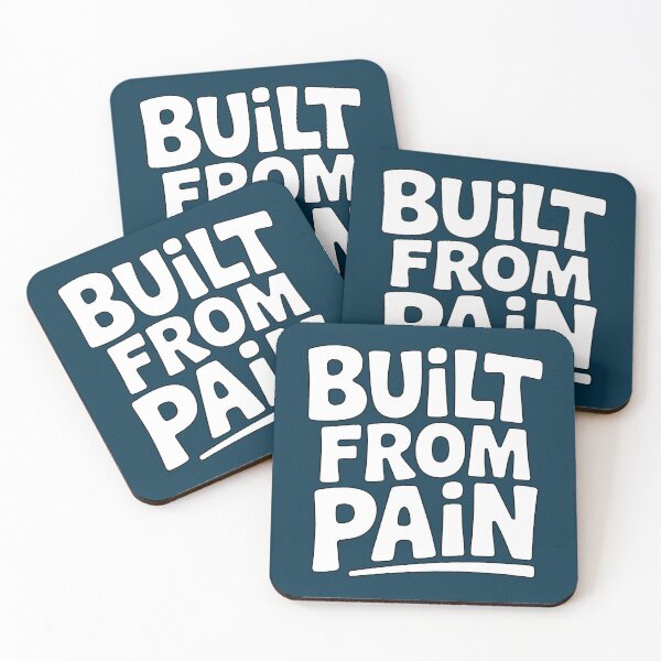 Item preview, Built From Pain - Trauma Recovery Motivation designed and sold by ُEldalal-Design.
