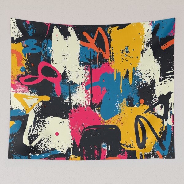 Item preview, Grunge Urban Street Art Colorful Abstract Designs Mural   designed and sold by DEC02.