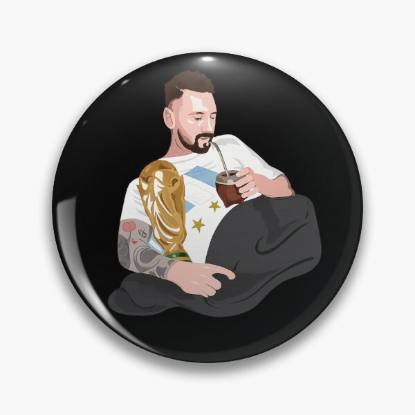 Item preview, Messi with the World Cup and drinking mate designed and sold by YChangShop.
