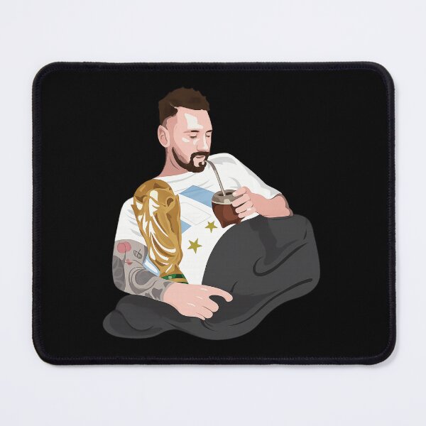 Item preview, Messi with the World Cup and drinking mate designed and sold by YChangShop.