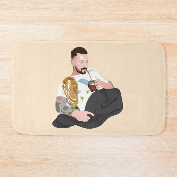 Item preview, Messi with the World Cup and drinking mate designed and sold by YChangShop.