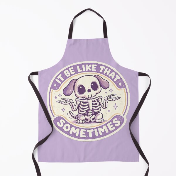 Item preview, It Be Like That Sometimes, Cute Kawaii Dog Skeleton designed and sold by graphic-genie.