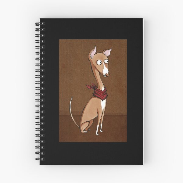 Item preview, Cute Brown Greyhound (Mix Media) designed and sold by TheHugWolf.