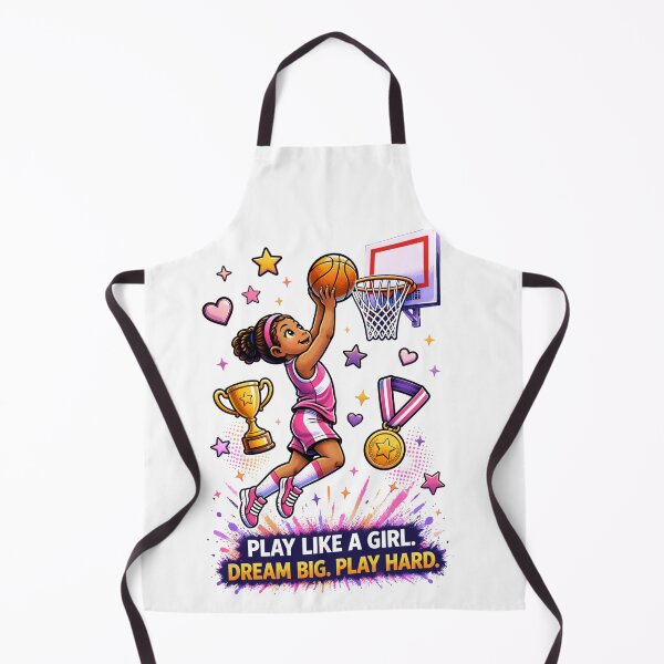 Item preview, Basketball Girl Poster Play Like a Girl Motivational Kids Wall Art designed and sold by Modern3Art.