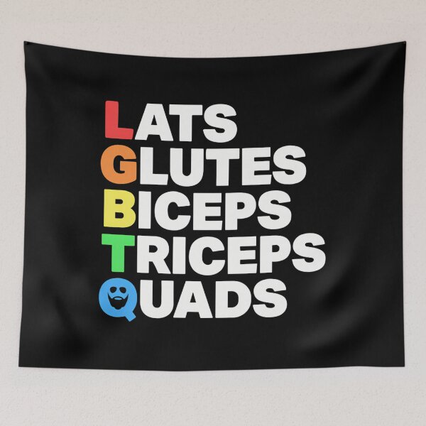 Item preview, Lats Glutes Biceps Triceps Quads Lgbtq designed and sold by YaulTape.