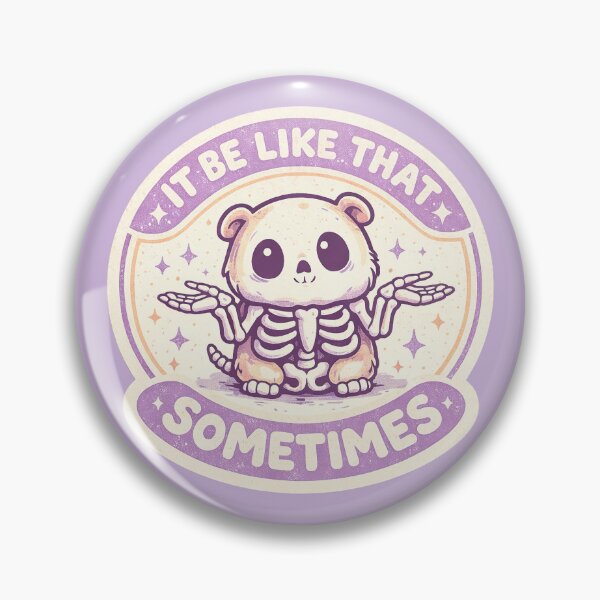 Item preview, It Be Like That Sometimes, Cute Kawaii Hamster Skeleton designed and sold by graphic-genie.
