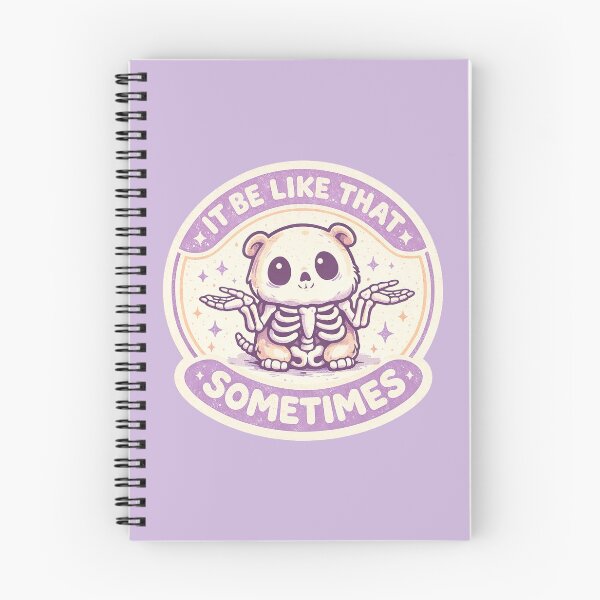 Item preview, It Be Like That Sometimes, Cute Kawaii Hamster Skeleton designed and sold by graphic-genie.