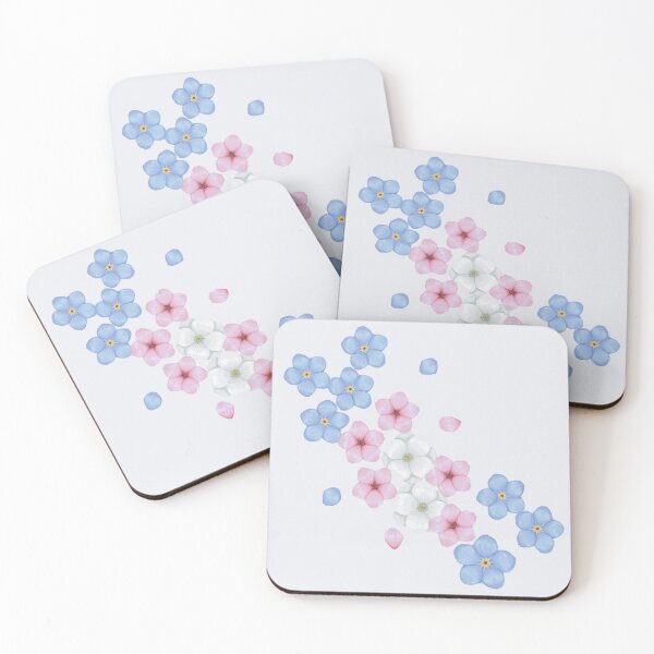 Item preview, Trans flower watercolor pattern designed and sold by Fridayscorner.