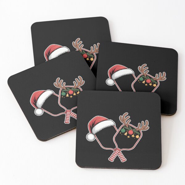 Item preview, Pickleball Christmas Santa Hat Reindeer Christmas Pickleball  designed and sold by PunkNation-Arts.
