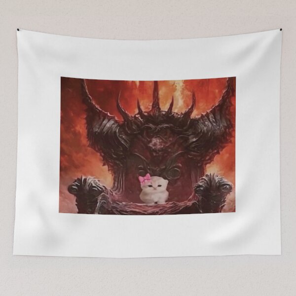 Item preview, cute kitten ruler of hell designed and sold by cloudzer0000.