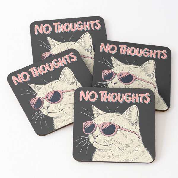 Item preview, No Thoughts Cat – Head Empty, Vibes Only designed and sold by Artiviose.
