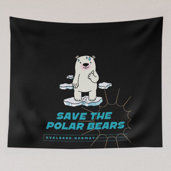 Item preview, Save the Polar Bears Svalbard Melting Iceberg designed and sold by GraTEEtude.