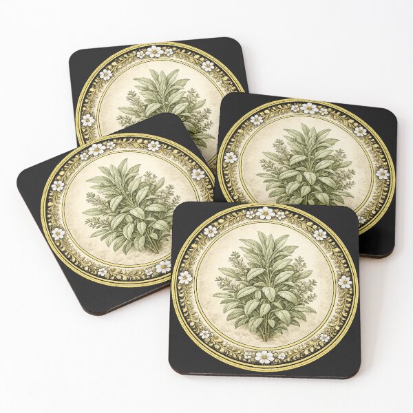 Item preview, Sage Wisdom – Garden Tradition Botanical Circle Design designed and sold by TheJoyfulPen.