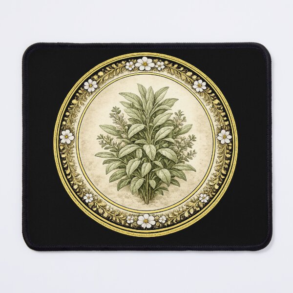 Item preview, Sage Wisdom – Garden Tradition Botanical Circle Design designed and sold by TheJoyfulPen.
