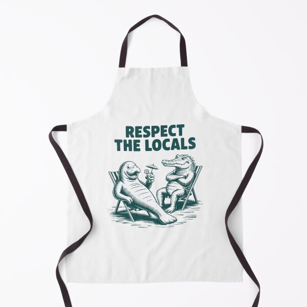 Item preview, Respect the Locals Florida Travel Manatee Crocodile designed and sold by papertaless.