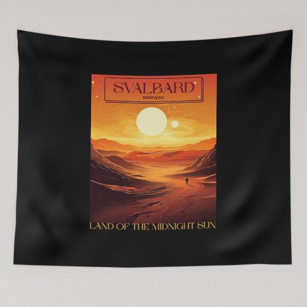 Item preview, Svalbard Norway Land Of The Midnight Sun designed and sold by GraTEEtude.