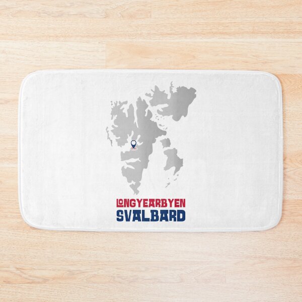 Item preview, Longyearbyen Svalbard Norway Map designed and sold by GraTEEtude.