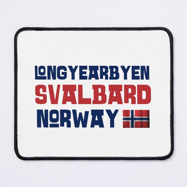Item preview, Longyearbyen Svalbard Norway Blue Red Flag designed and sold by GraTEEtude.