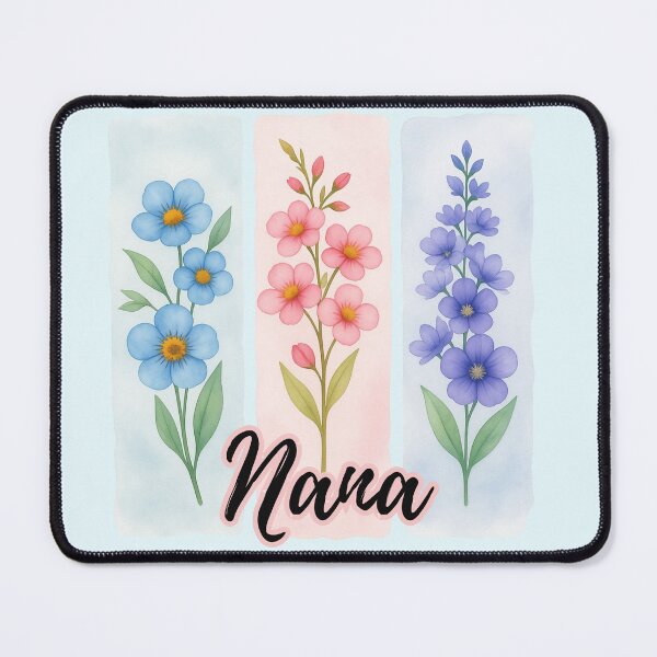 Item preview, Nana's Garden Design: Three Flower Watercolor Panels designed and sold by PriyaMagic.