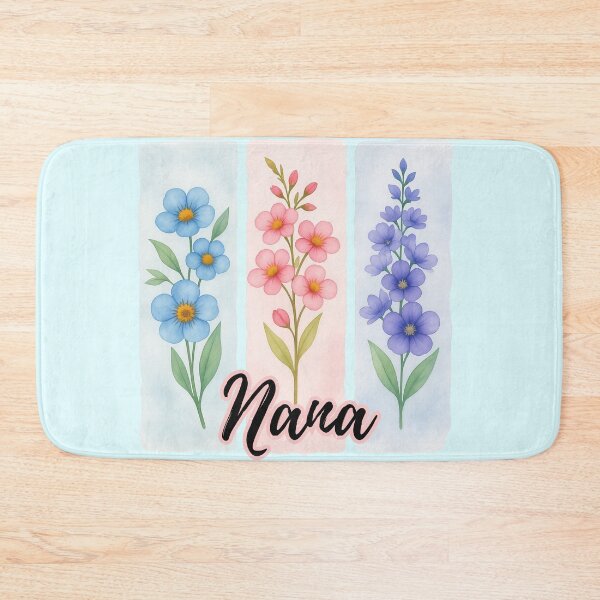 Item preview, Nana's Garden Design: Three Flower Watercolor Panels designed and sold by PriyaMagic.