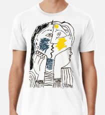 Pablo Picasso Kiss 1979 Kunstwerk Reproduktion für T-Shirt, gerahmte Drucke Premium T-Shirt