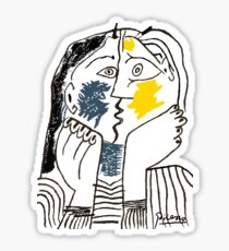Pablo Picasso Kiss 1979 Artwork Reproduction For T Shirt, Framed Prints Sticker