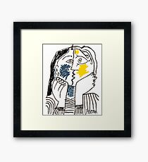 Pablo Picasso Kiss 1979 Artwork Reproduction For T Shirt, Framed Prints Framed Print