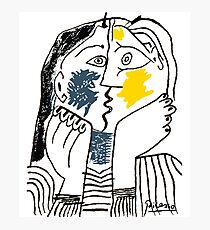 Pablo Picasso The Kiss 1979 Artwork Reproduction For T Shirt, Framed Prints Photographic Print