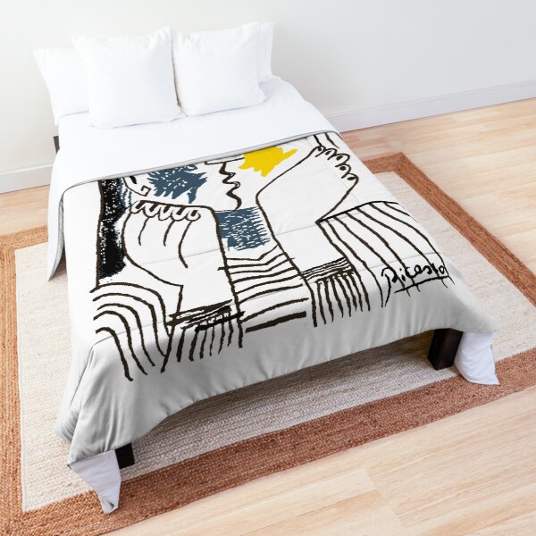 Pablo Picasso The Kiss 1979 Artwork Reproduction For T Shirt, Framed Prints Comforter