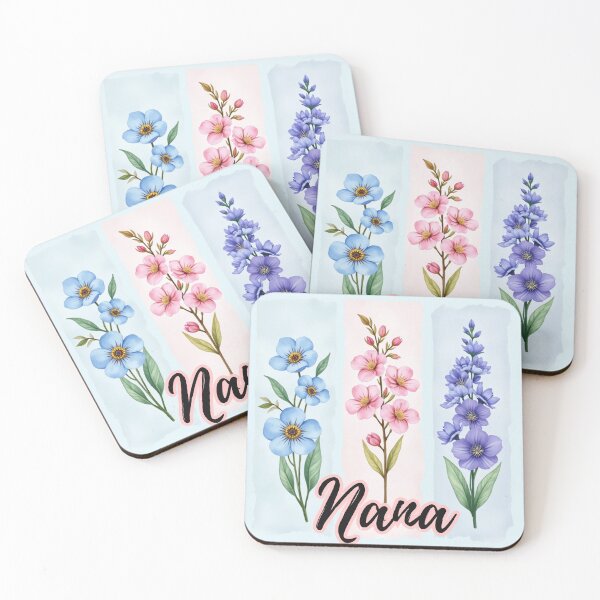 Item preview, Nana's Watercolor Design: Three Flower Panels designed and sold by PriyaMagic.