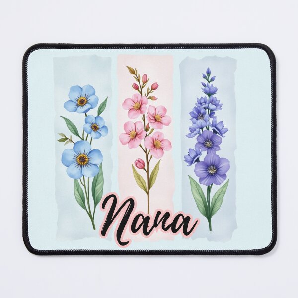 Item preview, Nana's Watercolor Design: Three Flower Panels designed and sold by PriyaMagic.