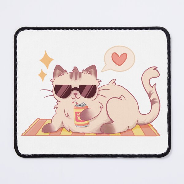 Item preview, Cat Summer Sunbathing designed and sold by Rojasole.