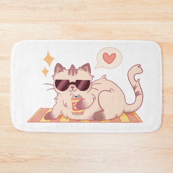 Item preview, Cat Summer Sunbathing designed and sold by Rojasole.