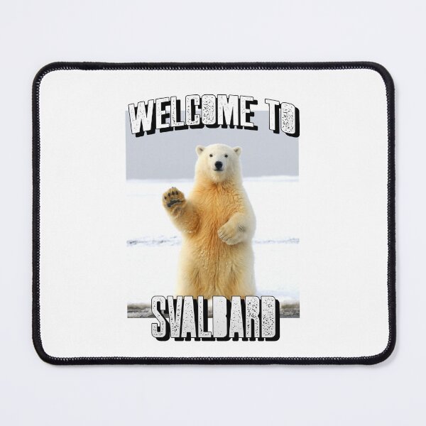 Item preview, Standing Polar Bear Welcome To Svalbard Norway designed and sold by GraTEEtude.