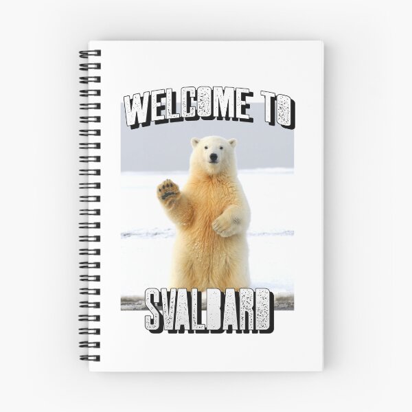 Aperçu de l'œuvre Ours polaire debout Bienvenue au Svalbard, Norvège créée et vendue par GraTEEtude.