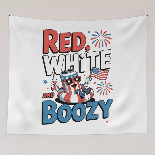Item preview, Red White and Boozy designed and sold by papertaless.