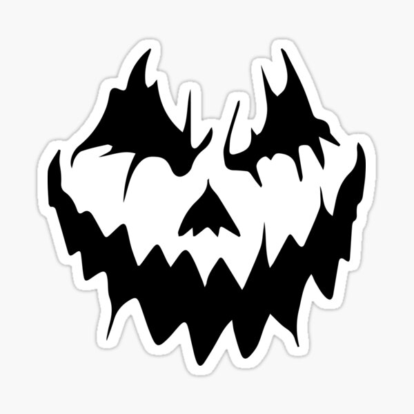 scary-pumpkin-face-halloween-sticker-by-samdesigner-redbubble