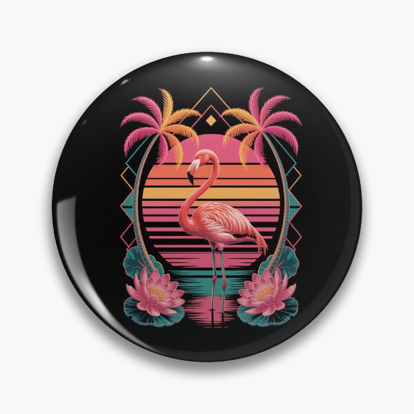 Item preview, Pink Flamingo Beach Summer Vibes Palm Tree Tropical Summer designed and sold by papertaless.