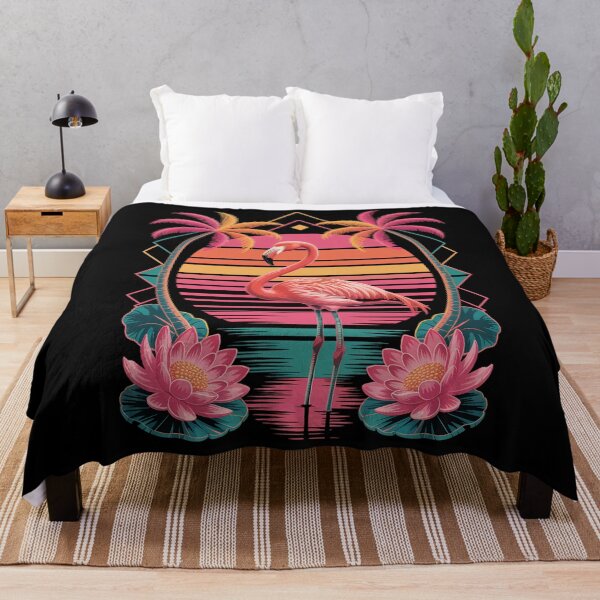 Item preview, Pink Flamingo Beach Summer Vibes Palm Tree Tropical Summer designed and sold by papertaless.