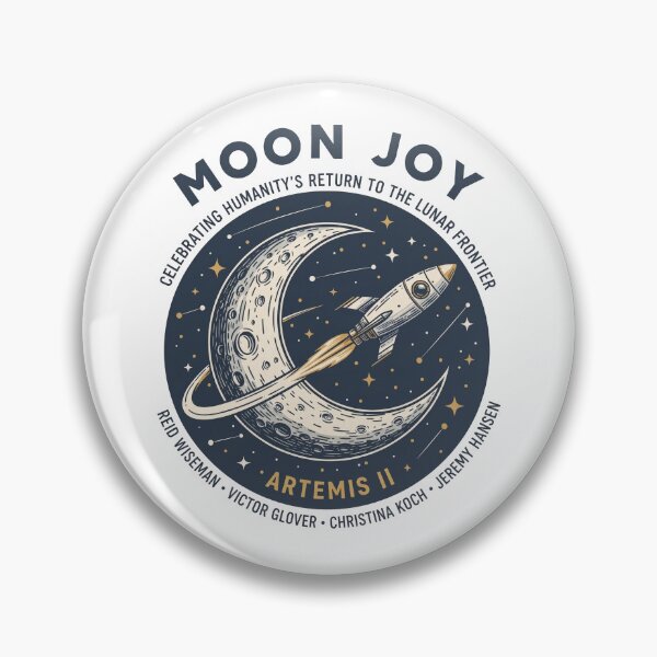 Item preview, Moon Joy Artemis II Shirt Lunar Mission designed and sold by BingyBongoArt.