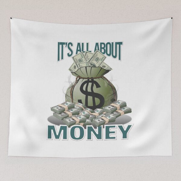 Item preview, It's All About Money-Unisex T-shirt, distinctive design and tailored for everyone designed and sold by RJRDesignStore1.