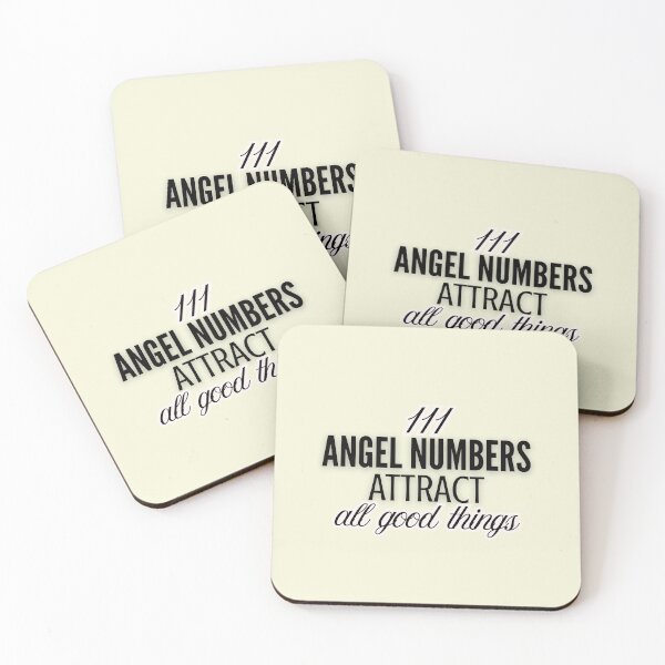 Item preview, 111 Angel Numbers – Attract All Good Things Spiritual Aesthetic Typography Design designed and sold by CosmicQuietStudio.