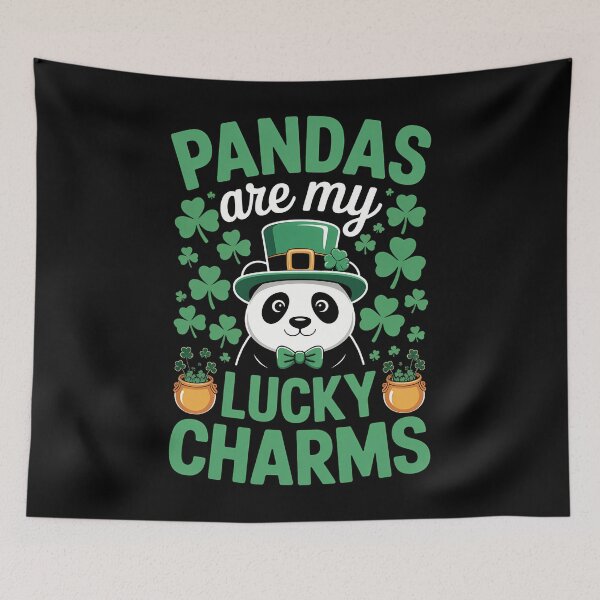 Item preview, Pandas Are My Lucky Charms St. Patrick's Day designed and sold by Formatage.
